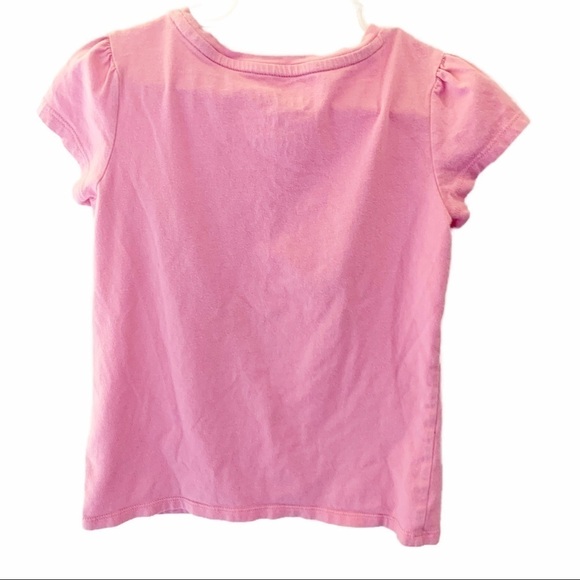 Sonoma  “Life is Beautiful “Floral Sequins Pink Tee. Size 6 - Picture 2 of 5